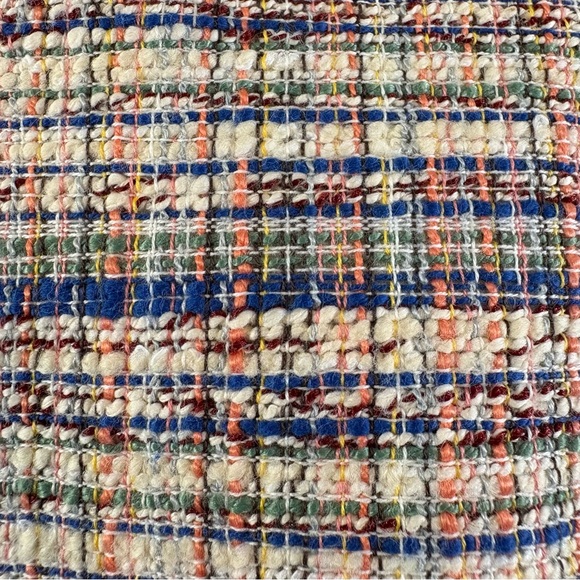 Halogen Tweed Blazer Size L Multicolor Four Pocket Button Front Business Casual - Picture 10 of 10